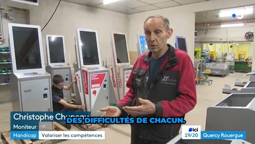 France 3 Région - ESAT Les Ateliers du Vallon et son partenariat avec Coinstar France