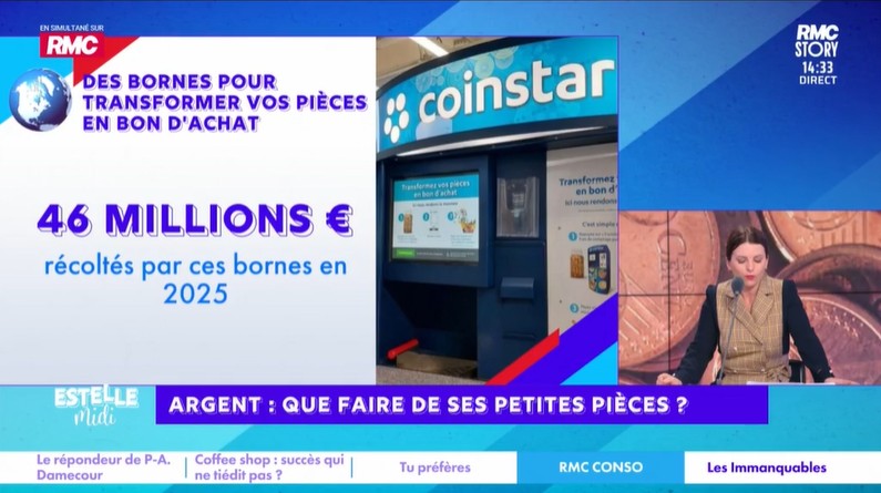 BFM TV / RMC Story - Estelle Midi : Argent que faire de ses petites pièces ?