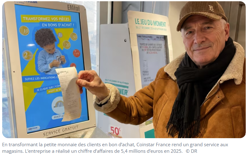 Pouvoir d'achat : Coinstar, la borne qui change votre petite monnaie en bon d’achat